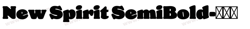 New Spirit SemiBold字体转换